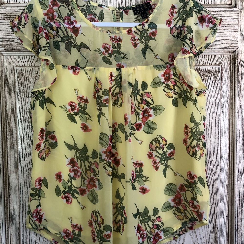 Yellow blouse